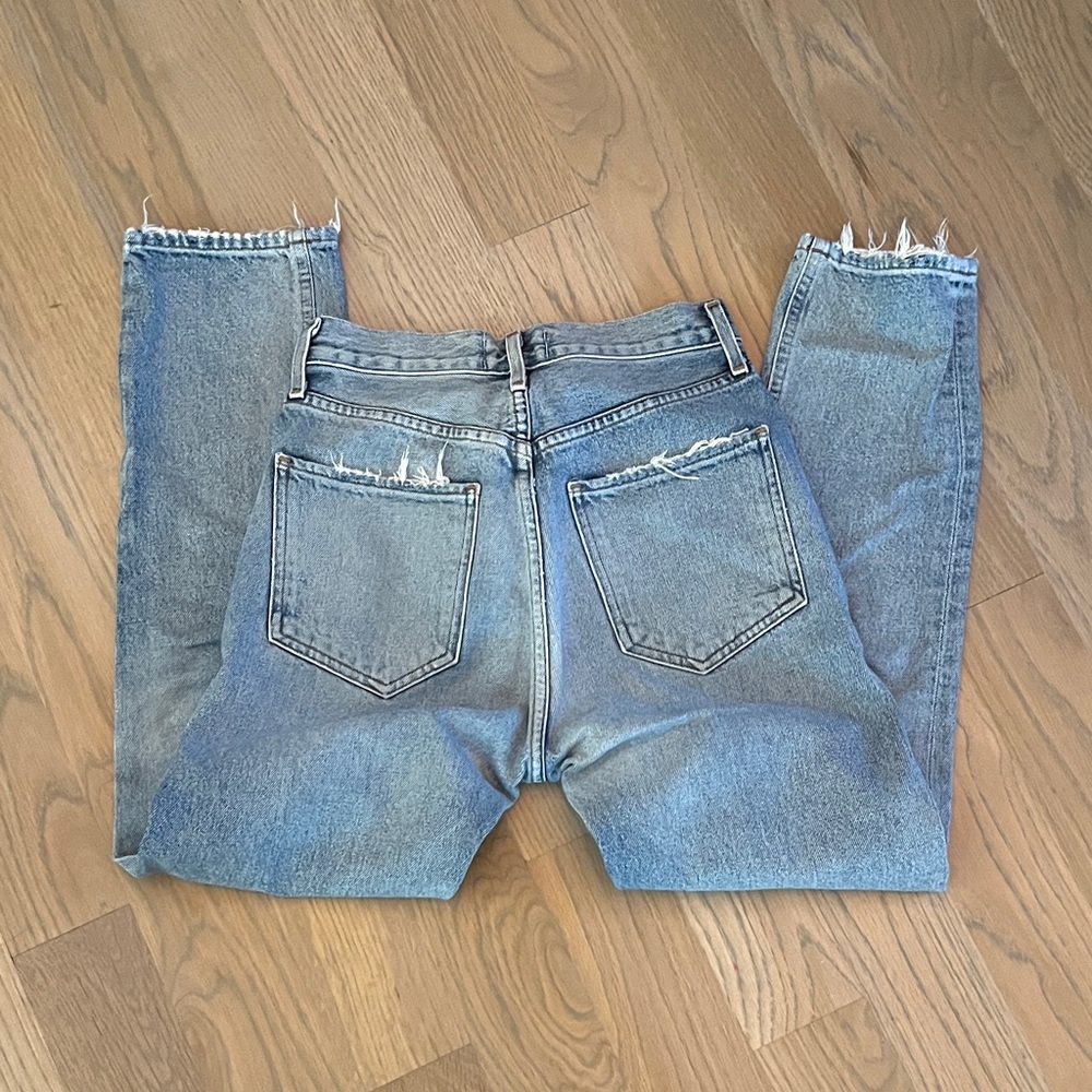 AGOLDE Riley High Rise Straight Crop Jeans 24 - Picture 2 of 4